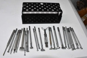 25 Leather Working Tools and Stand - Mostly Craftool Co. - Picture 1 of 7