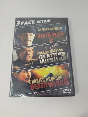 Death Wish 2 3 4 Triple Feature (DVD 2010) Charles Bronson 1982-1987 NEW SEALED! - Image 1 of 2