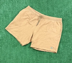 Lacoste Sport Shorts Men Size 8 - 3XL XXXL Brown Tennis Fleece Cotton Sweat - Picture 1 of 3
