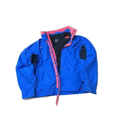 Vintage 90s Columbia 2 in 1 Bugaboo Ski Jacket Men's Xl  Blue Pink made in USA  - Image 1 of 4