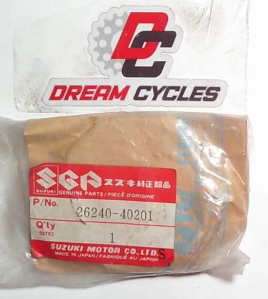NOS SUZUKI RM125 RM100 PE175 RS175 KICK STARTER DRIVE GEAR 26240-40201 OEM — 第 1/1 张图片