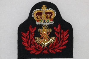 BRITISH ROYAL NAVY NURSE QARNNS WARRANT OFFICER'S CAP BADGE QUEEN'S CROWN - Picture 1 of 1