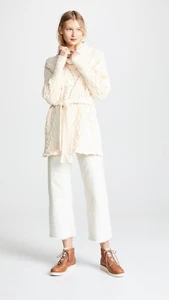 Free People Cable Knit Sweater for The Love of Cables Tunic Cream XL - Picture 1 of 12