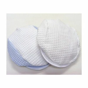 BABY BOYS SUN CAP FLAT SUMMER HAT SPANISH STYLE WHITE BLUE WAFFLE COTTON 6-24 M - Picture 1 of 1