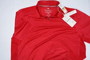 Tommy Bahama Polo Shirt Delray Performance Chili Red ST225201 SS New Medium M - Picture 1 of 5
