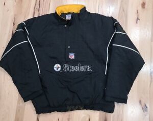 VTG90sNFL Starter Pro Line Pittsburgh Steelers Jacket Coat L  READ DESCRIPTION 