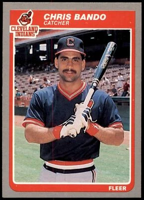 Chris Bando #438 1985 Fleer - Image 1 of 2