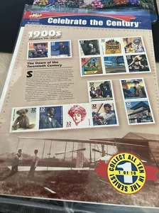 Celebrate The Century 1900s 32c sheet  Stamp set # 5537 (still sealed) MNH 1998 - Picture 1 of 2