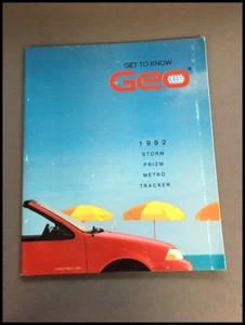 1992 Geo 52page Chevrolet Sales Brochure Catalog Metro Convertible Storm Tracker - Picture 1 of 10