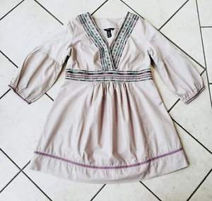 H&M "MAMA" Bluse Umstandsgröße M beige 100% BW Stickerei NEU - Bild 1 von 3