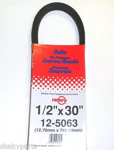 5063 rotierender Schneefräsenriemen kompatibel mit Murray 3526, 3526ma (1/2"x30") - Bild 1 von 1