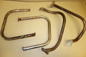 Honda CB175 CB 175 1970-1972 Juego de barras laterales marco protectores DAÑADO - Imagen 1 de 16