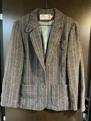 Chaqueta de lana gris Pendleton Knockabouts vintage para mujer hecha en EE. UU. años 50 Foto 1 de 4