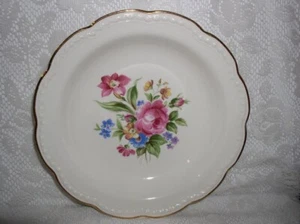 Stetson Heritage Ware Pink Blue Yellow Flowers Flower Scalloped Soup Bowl - Picture 1 of 3