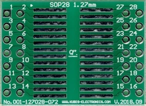 SO28, SOP28, SOIC28, SOJ28, BSOJ28, WSOIC28, PG-DSO-28 1.27mm à 2 x IDC2x7 [FR] - Picture 1 of 1