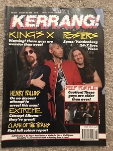 KERRANG U.K. Metal Magazine #312 1990 Sarzo Vandenberg Vixen Kings X Extreme - Picture 1 of 1