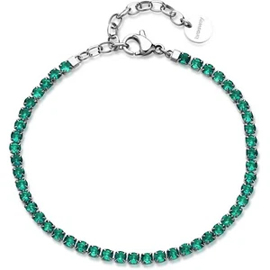 bracciale tennis con zirconi verdi donna gioielli Brosway Desideri bei101 - Imagen 1 de 2