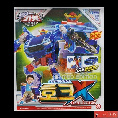 Hello Carbot Crystal HAWK X Limited Edition Transforming Robot Figure Car Toy - Image 1 of 4
