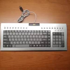 Viewsonic OEM Slim Wired Keyboard Viewmate KU201 VSACC24168-1M Gray Vintage - Picture 1 of 6