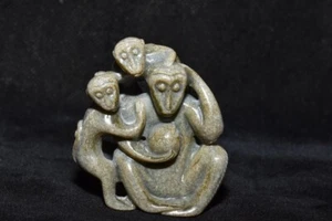 Chinese Antique Han Dynasty Ancient Jade Statues Jade Monkey Han 206 BC-220 AD - Picture 1 of 9
