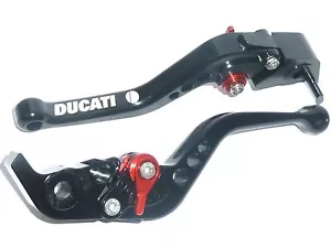 Ducati 959 Panigale 2016-2017 BLACK BRAKE & CLUTCH LEVERS SET ROAD TRACK S8ZG - Picture 1 of 10