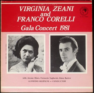 Virginia Zeani and Franco Corelli Gala Concert 1981 [NH09-063] original LP - Image 1 of 2