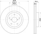 2x Mintex Discs Front fits Subaru Tribeca 3.0 Impreza 2.5 WRX STI AWD 3.6 CS400