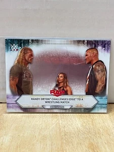 2021 Topps WWE #72 Randy Orton Challenges Edge to a Wrestling Match - Picture 1 of 2