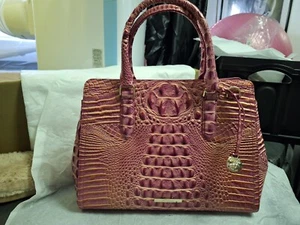 Brahmin Melbourne Collection Rouge Blush Small Finley Carryall Satchel Bag - Picture 1 of 10
