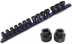 PRO 14pc 3/8" Drive Nano Low Profile Impact Socket Set METRIC New - Picture 1 of 1