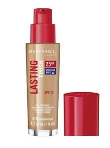 Rimmel Lasting Finish 25HR Liquid Foundation 210 Golden Beige 30ml NEW - Picture 1 of 1