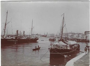 FOTOGRAFIA VENEZIA VECCHIA RIO CANAL GRANDE SILVER PHOTOGRAPH OLD VENICE ANIMATA - Imagen 1 de 2
