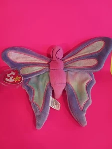 TY Beanie Baby  "FLITTER" the Butterfly 1999 w/tag - Picture 1 of 5