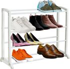 Knight 4 Tier White Shoe Rack, For Living Room, Hallway and Cloakroom(4 Tier)
