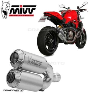 Doulbe Exhaust DUCATI MONSTER 1200 2014 2015 MIVV Mk3 RC - Picture 1 of 6