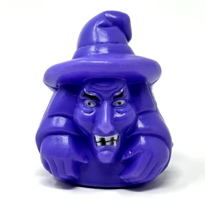 1990 PLC Halloween Viola Strega Plastica Dito Pupazzo Mani Grin Cappello 2" Usato - Foto 1 di 8