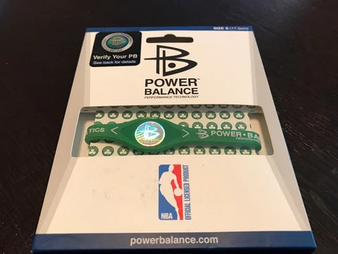 BOSTON CELTICS POWER BALANCE BRACELET, SIZE SMALL 2022 NBA FINALS Cover