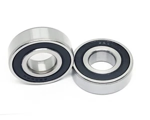 2pc) 6204-2RS High Quality Rubber Seal Ball Bearing 20x47x14 6204 2RS 6204RS - Picture 1 of 1