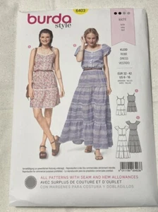 Burda Style 6403 Misses' Dresses Sz 6-16 New Uncut - Picture 1 of 2