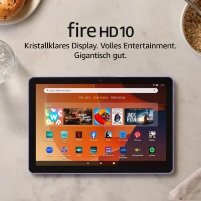 AMAZON Fire HD 10 Tablet 2023 (13 Gen.) | Full HD | Lila/Fliederfarben | 32GB - Bild 1 von 4