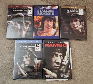 Lot Of 5 Rambo DVDs 3 Unopened 2 Pre Owned - Picture 1 of 6