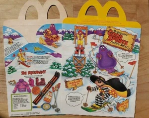1984 McDonald's Happy Meal Box With Original Grimace Sticker New/unpunched - Picture 1 of 4