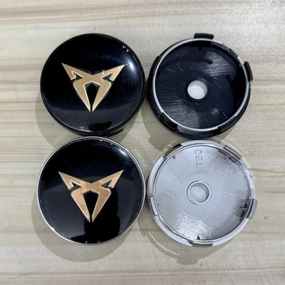 4x 60mm for Cupra car hub cap emblem hub caps wheel cap rims black - Image 1 of 4