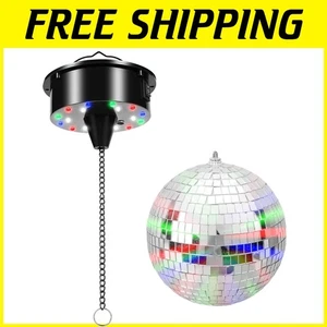 3RPM Rotating LED Disco Ball Motor with Sound Activation for Perfect Parties - Picture 1 of 9