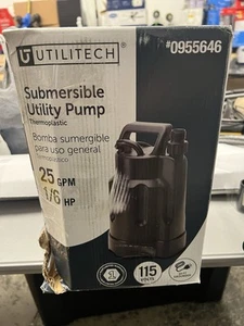 Bomba utilitaria sumergible termoplástica Utilitech 1/6-HP 115 voltios 25 galones - Imagen 1 de 7