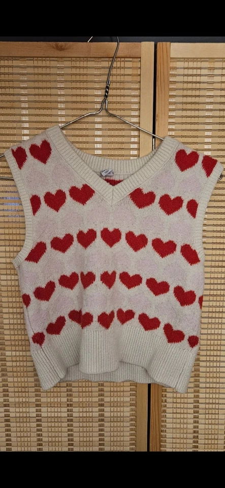 ❤️ Chaleco Suéter Corazón Azul Marino Antiguo 💥Niños Niñas Talla XL (14-16) 👀💯 Foto 1 de 3