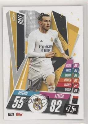 2020-21 Topps Match Attax UCL Real Madrid Gareth Bale #REA16 - Image 1 of 2