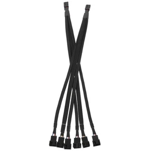 2 Pcs CPU Adapter Cable Extension Cables Computer Fan Hub Motherboard Splitter - Photo 1/12