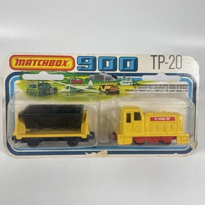 RARE Matchbox 900 TP-20 Shunter and BLACK Flat Car Side Tipper, Sealed - Image 1 of 4