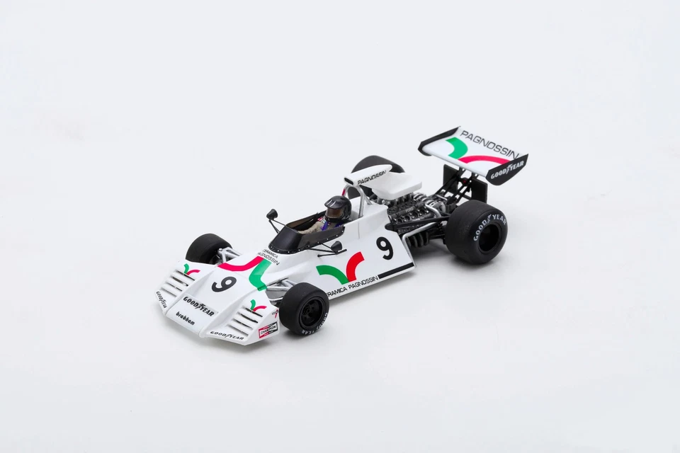 F1 1/43 Spark S5269 Brabham BT24 N°9 A. De Adamich British GP 1973, New - Immagine 1 di 2